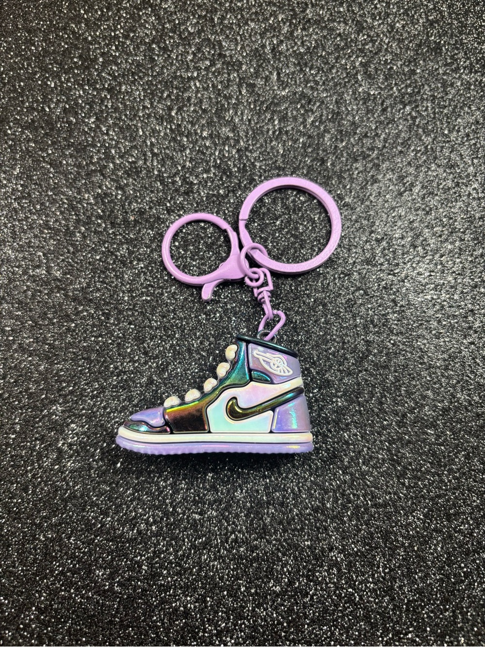 Shoe Keychain / BagCharm-Iridescent Purple